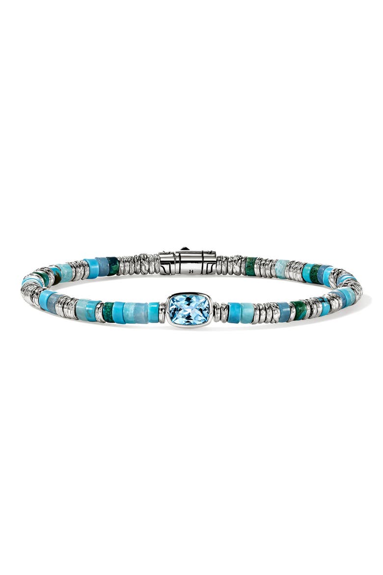 Heishi Bracelet, Main, color, SWISS BLUE TOPAZ