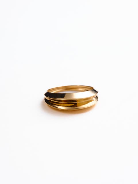 Alfie Groove Dome Ring - 14k Recycled Solid Gold