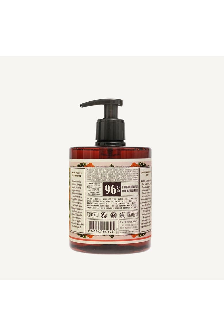 Rose Geranium Liquid Marseille Soap, Alternate, color, Red