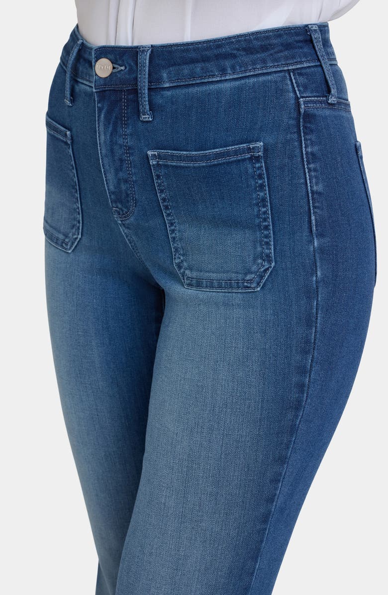 NYDJ Ava Patch Pocket Flare Jeans, Alternate, color, Cool Marine