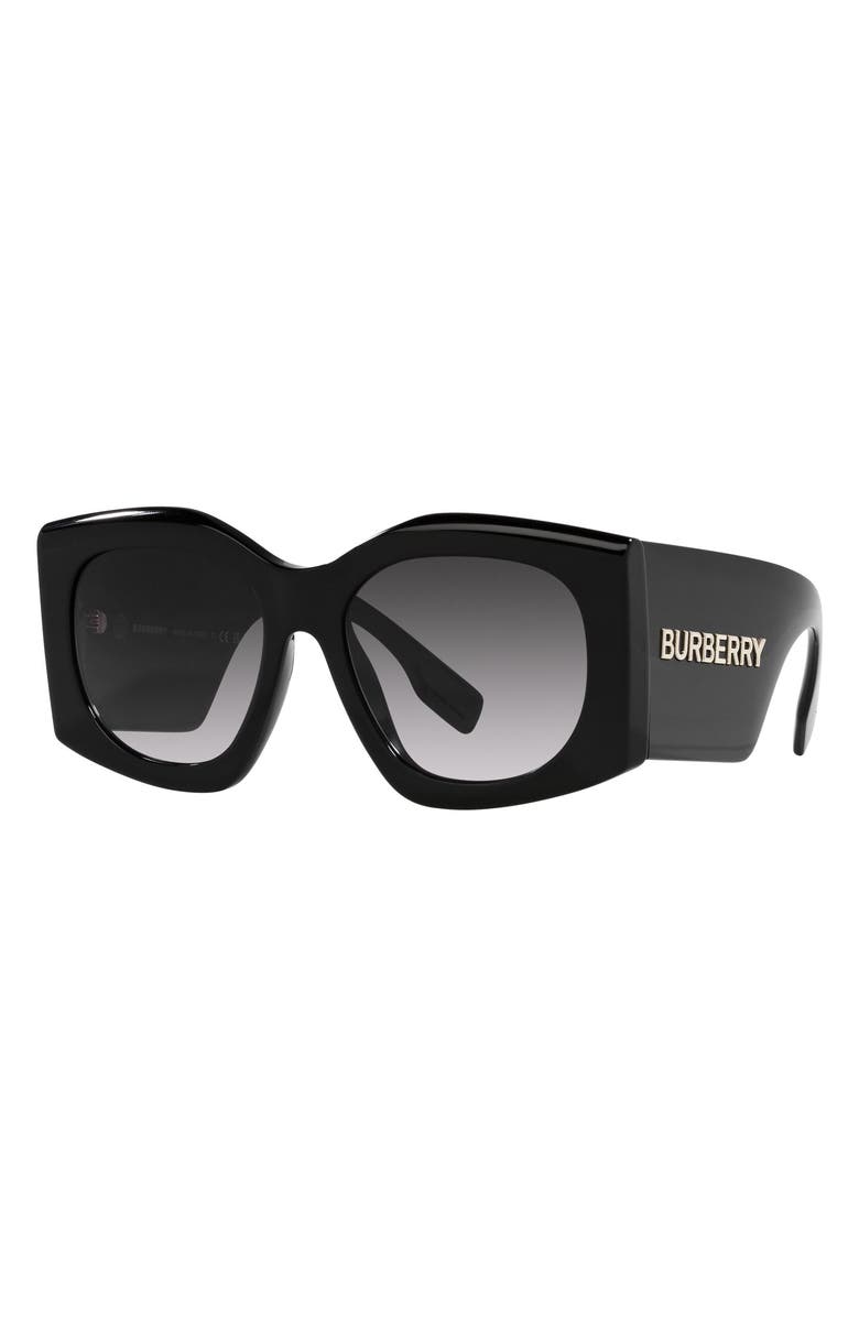 Burberry Joni 55mm Gradient Square Sunglasses, Alternate, color, Black
