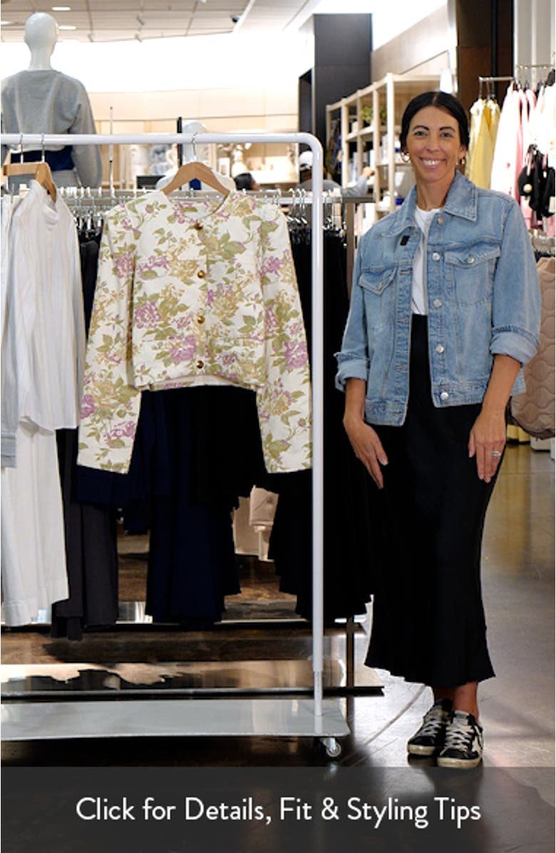 Floral Cotton Twill Jacket, sales video thumbnail