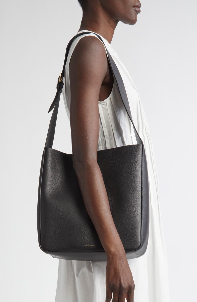 Mansur Gavriel Box Leather Tote, Alternate, color,