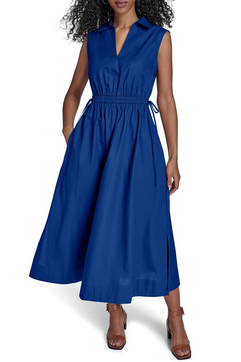 Cutout Cotton Maxi Dress, Main, color, REGATTA