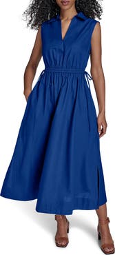 Calvin Klein Cutout Cotton Maxi Dress