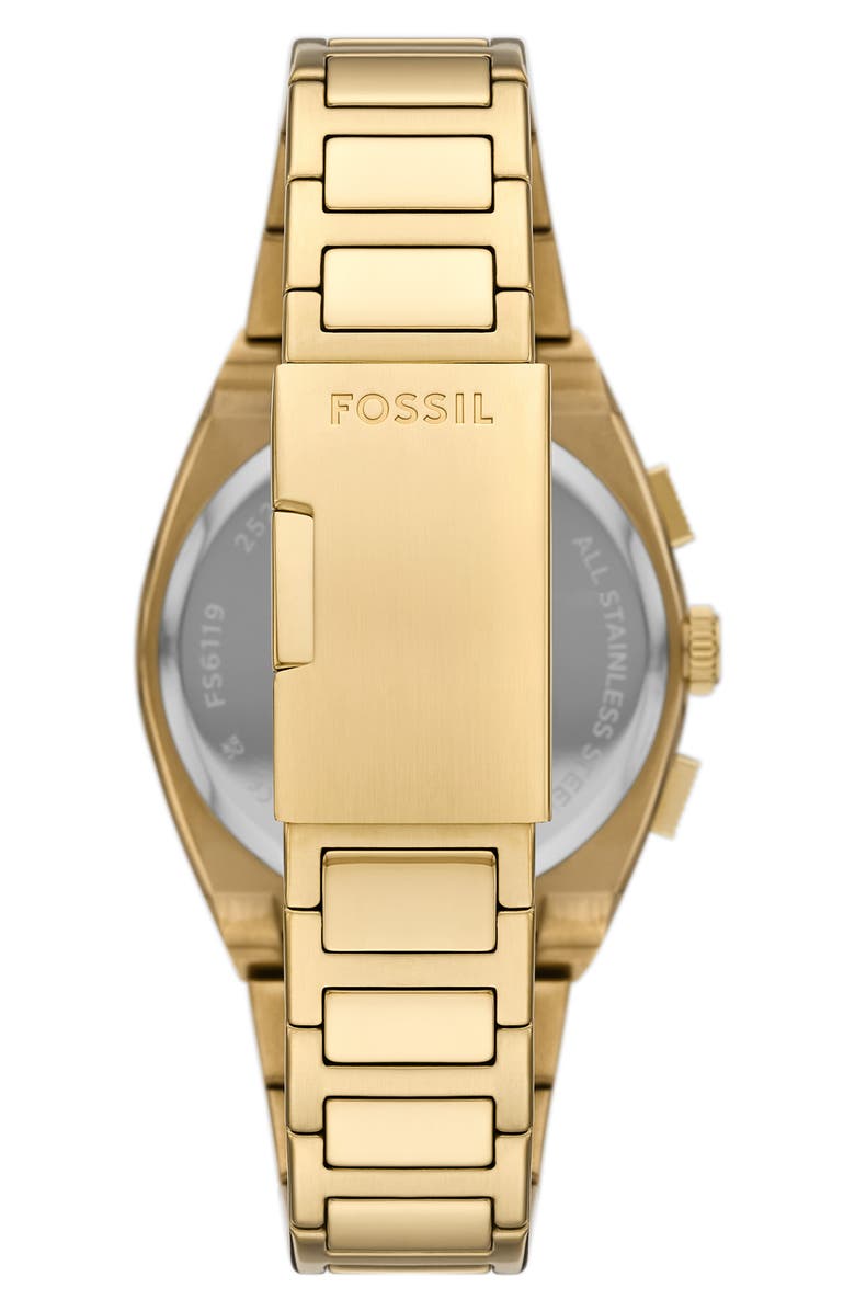 Fossil Everett Chronograph Bracelet Watch, 44mm, Alternate, color, Gold