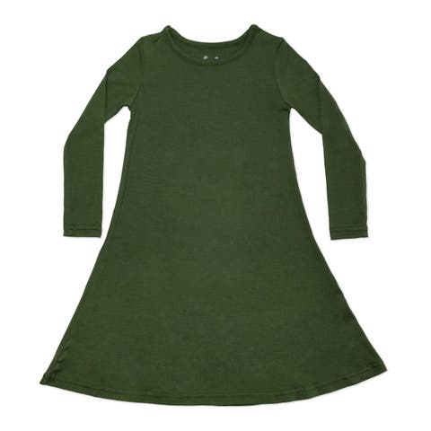 Kids' Evergreen Long Sleeve Dress
