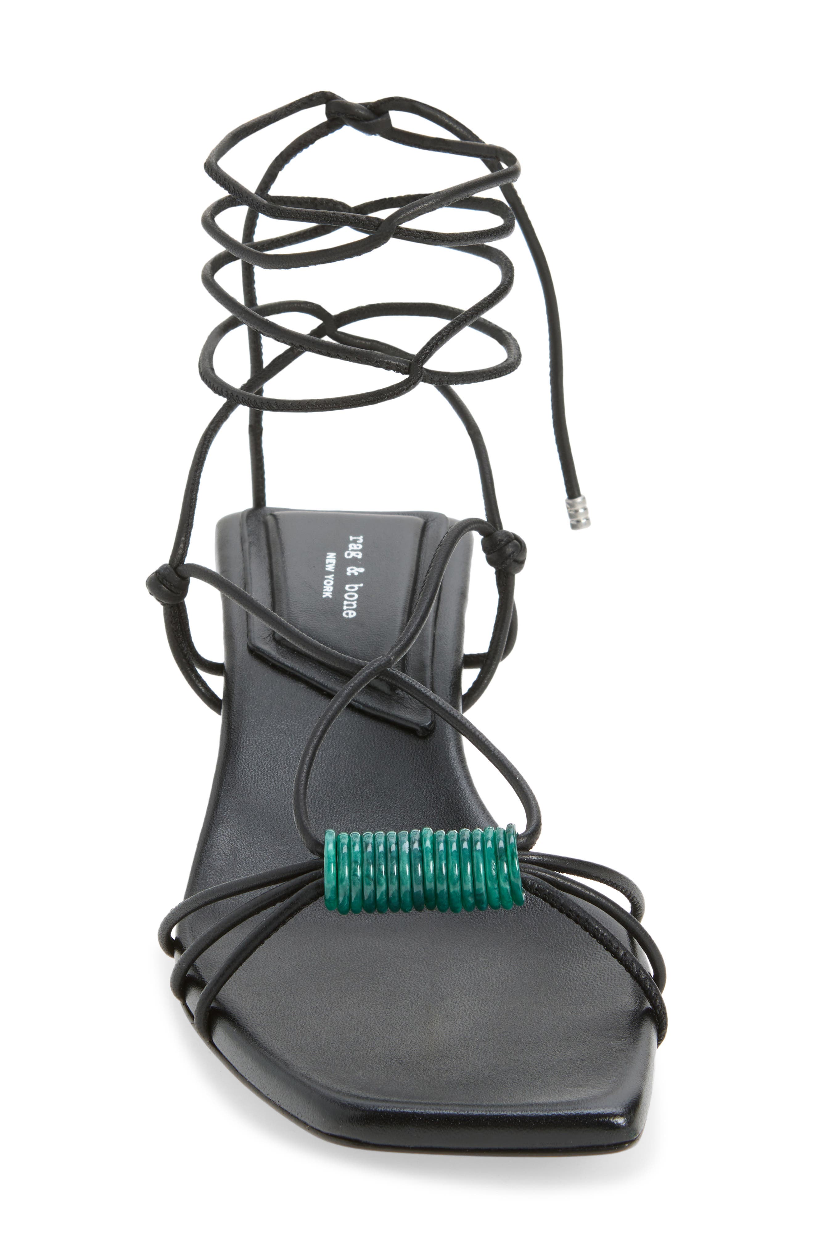 rag & bone Liv Ankle Wrap Kitten Heel Sandal, Alternate, color, 