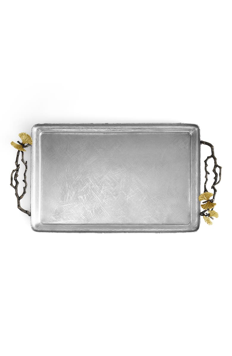 Michael Aram Butterfly Ginkgo Serving Tray, Alternate, color, Silver/ Gold