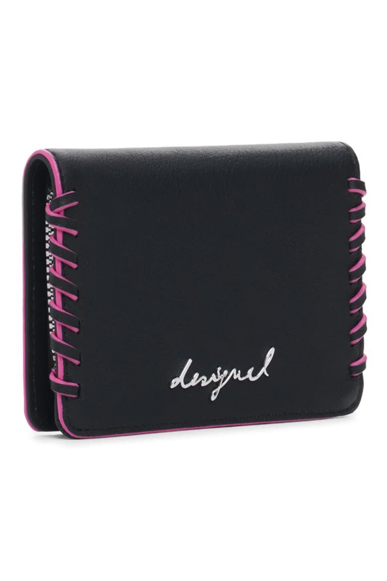 Faux Leather Wallet, Alternate, color, BLACK