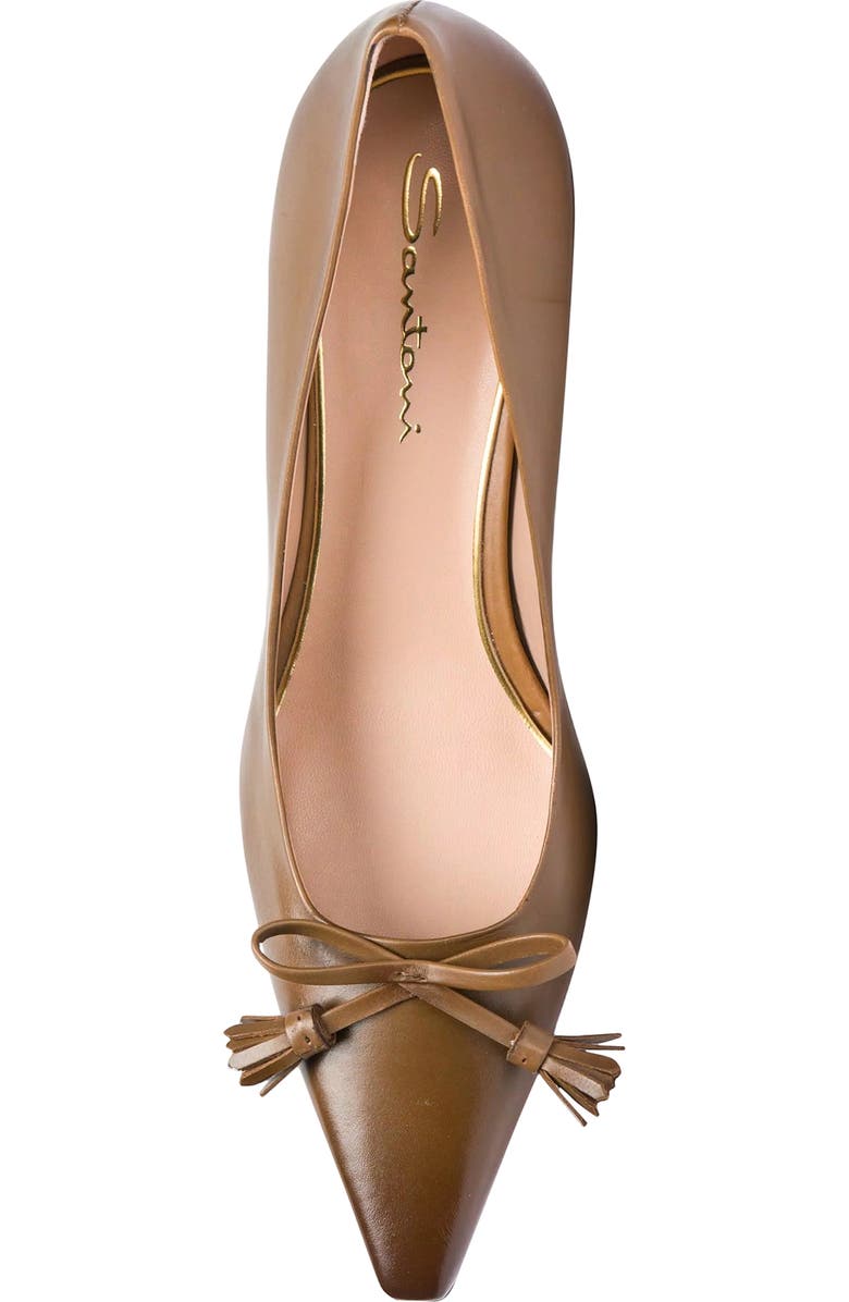 Santoni Mid-Heel Patent Leather Pumps, Alternate, color,
