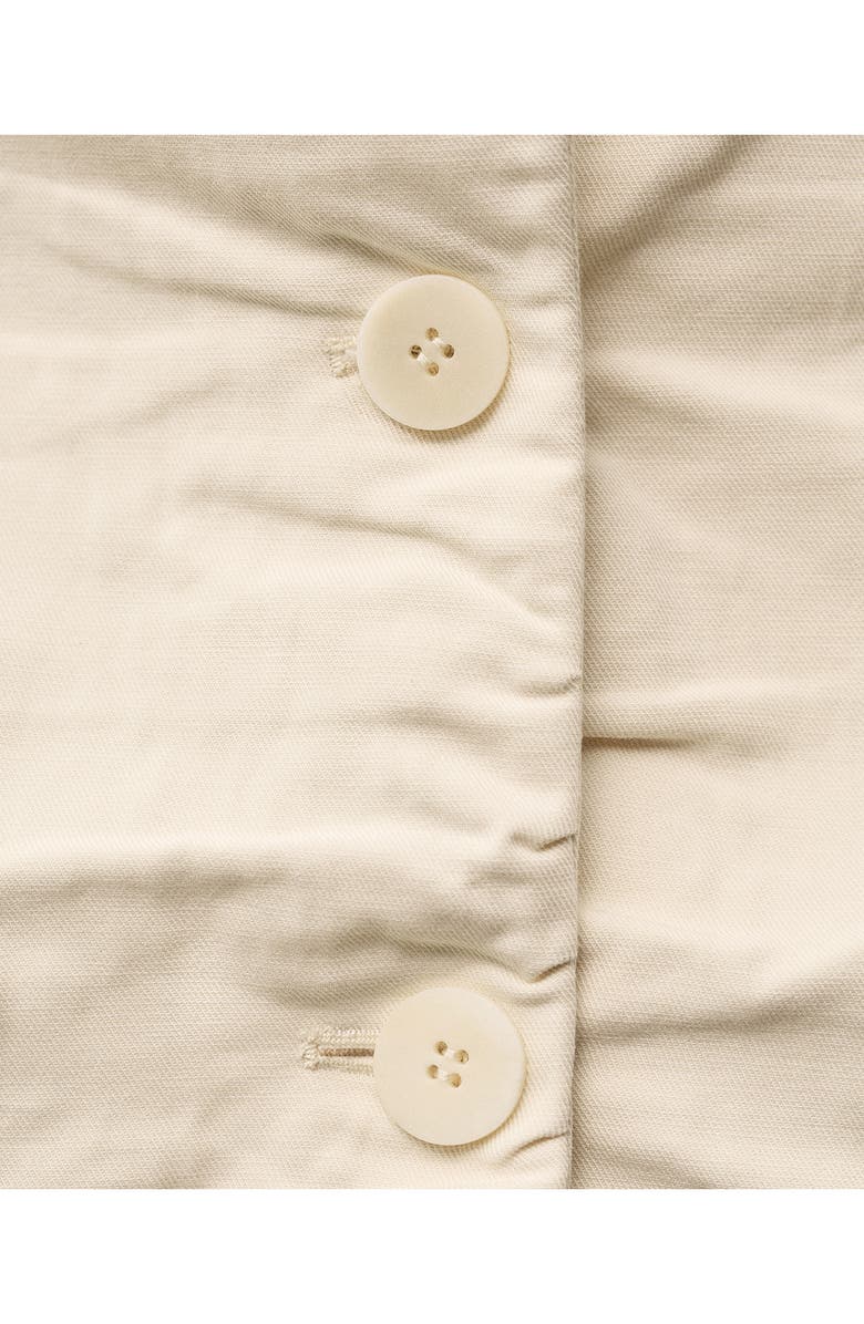 MANGO Wrinkled Cotton & Linen Suit Blazer, Alternate, color,