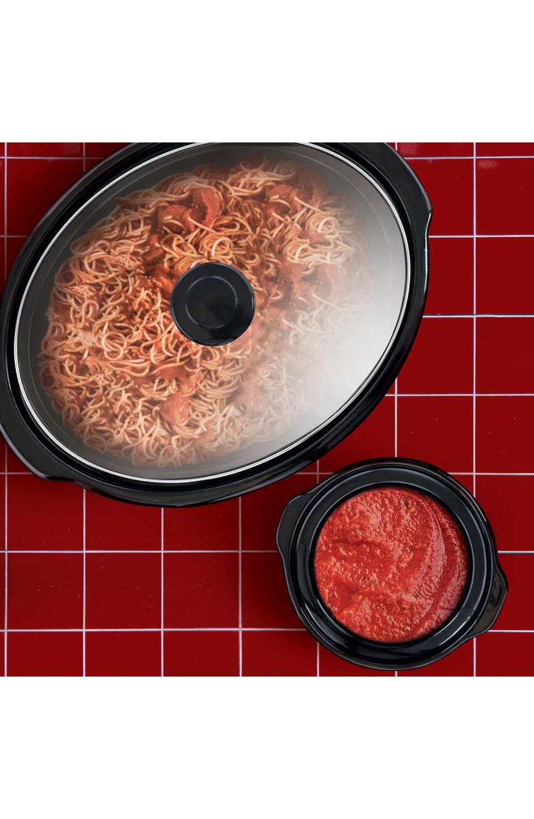 Megachef 8 Quart Slow Cooker with Bonus Mini 0.6 Quart Warmer, Alternate, color, 