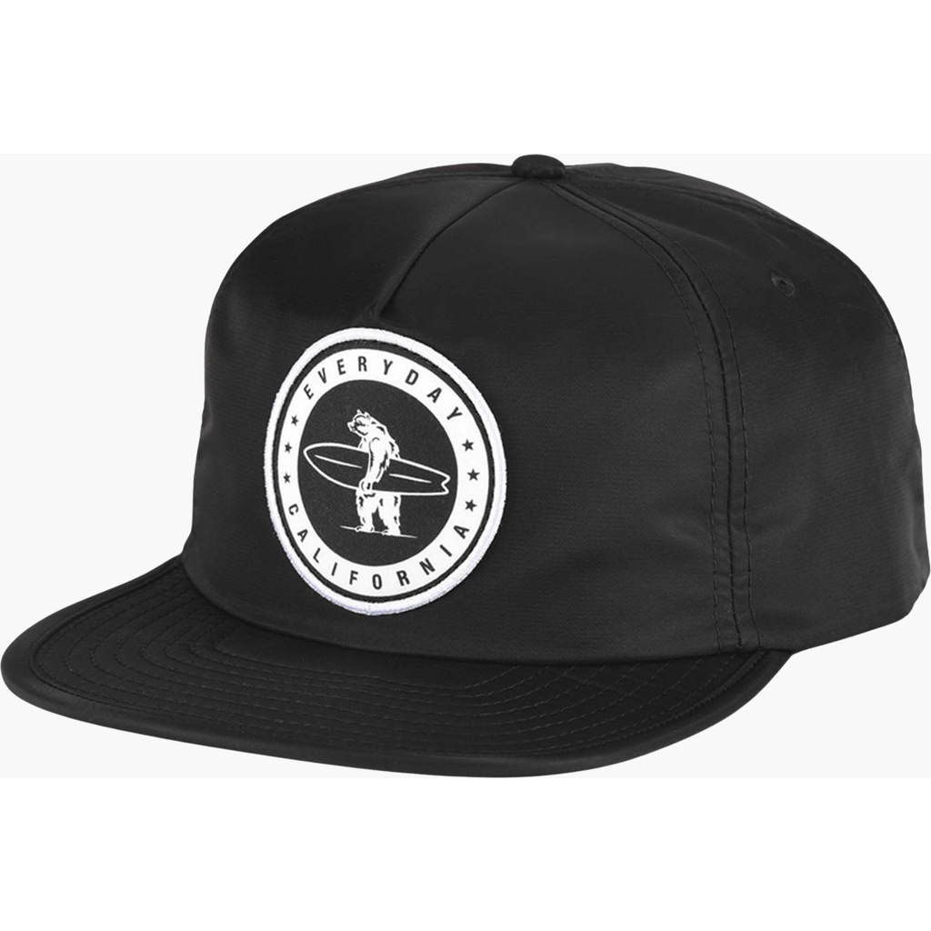 Everyday California Floating Waterproof Snapback Hat In Black