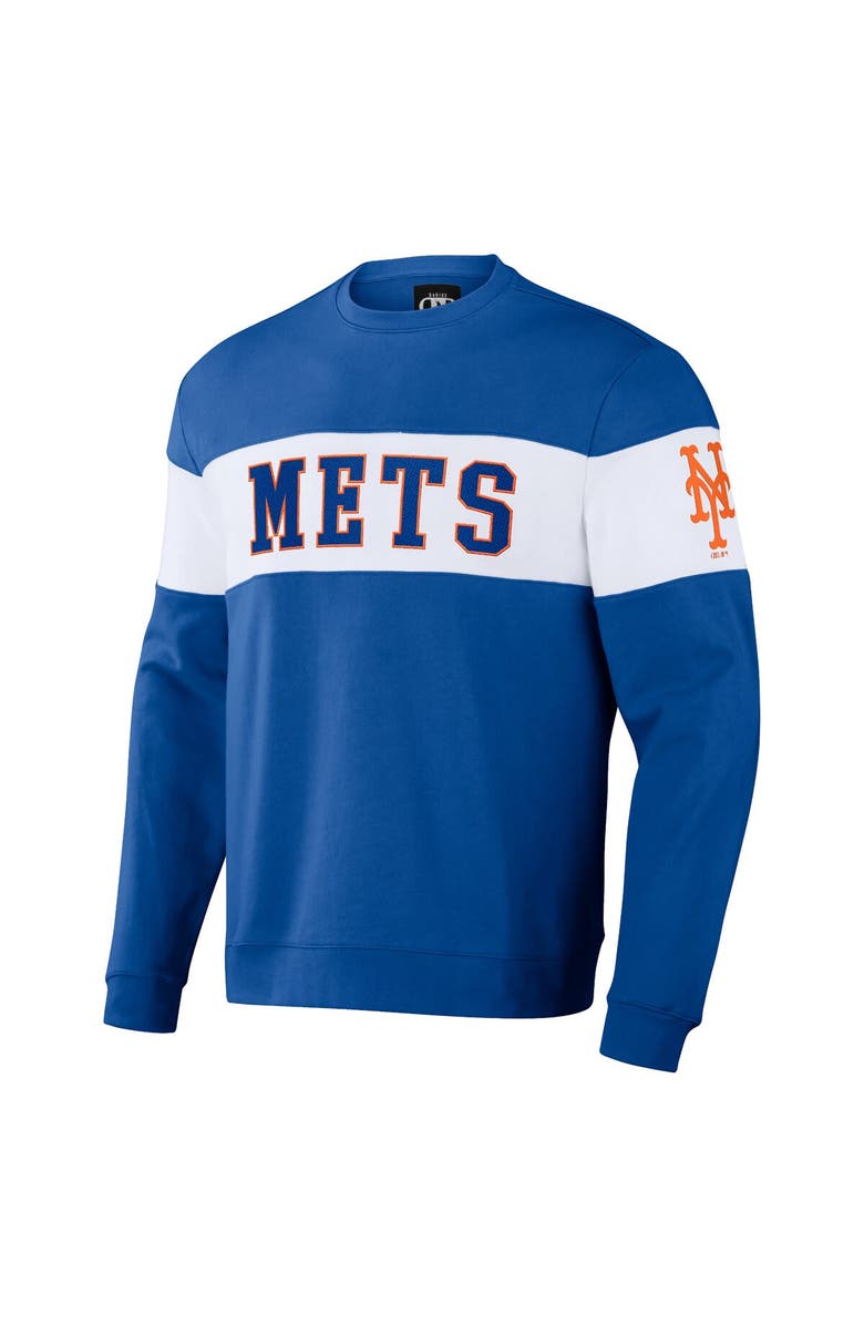 Darius Rucker Collection by Fanatics Men's Darius Rucker Collection by Fanatics Royal New York Mets Stripe Pullover Sweatshirt, Alternate, color, Royal
