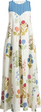 Elie Tahari The Eleanor Sleeveless Linen Maxi Dress
