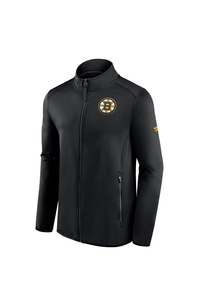 FANATICS Men's Fanatics Branded Black Boston Bruins Authentic Pro Rink Fleece Full-Zip Jacket, Alternate, color, 