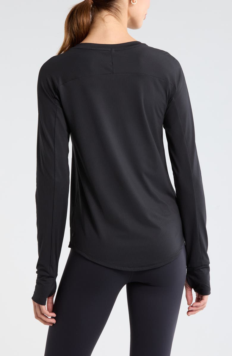 Zella Rally Mesh Top, Alternate, color, Black