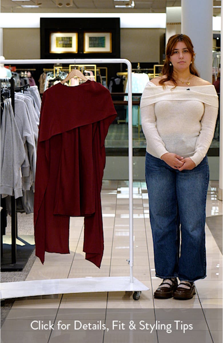 x Sara Walker Elle Capelet Satin Minidress, sales video thumbnail