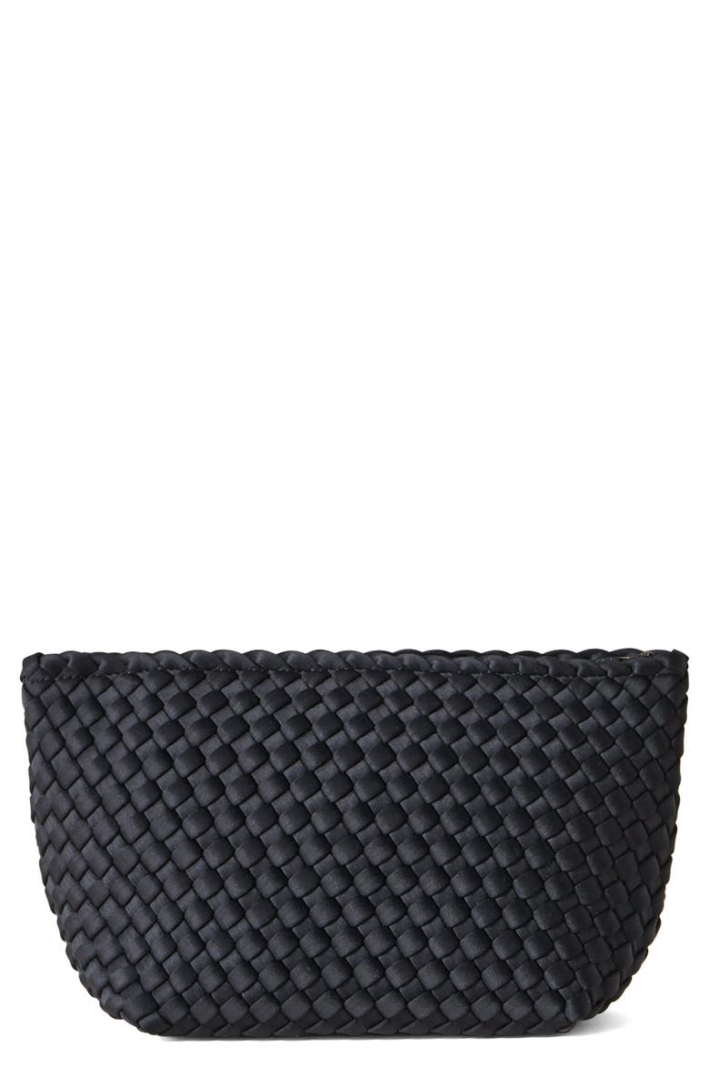 NAGHEDI Portofino Medium Cosmetics Bag, Main, color, Onyx