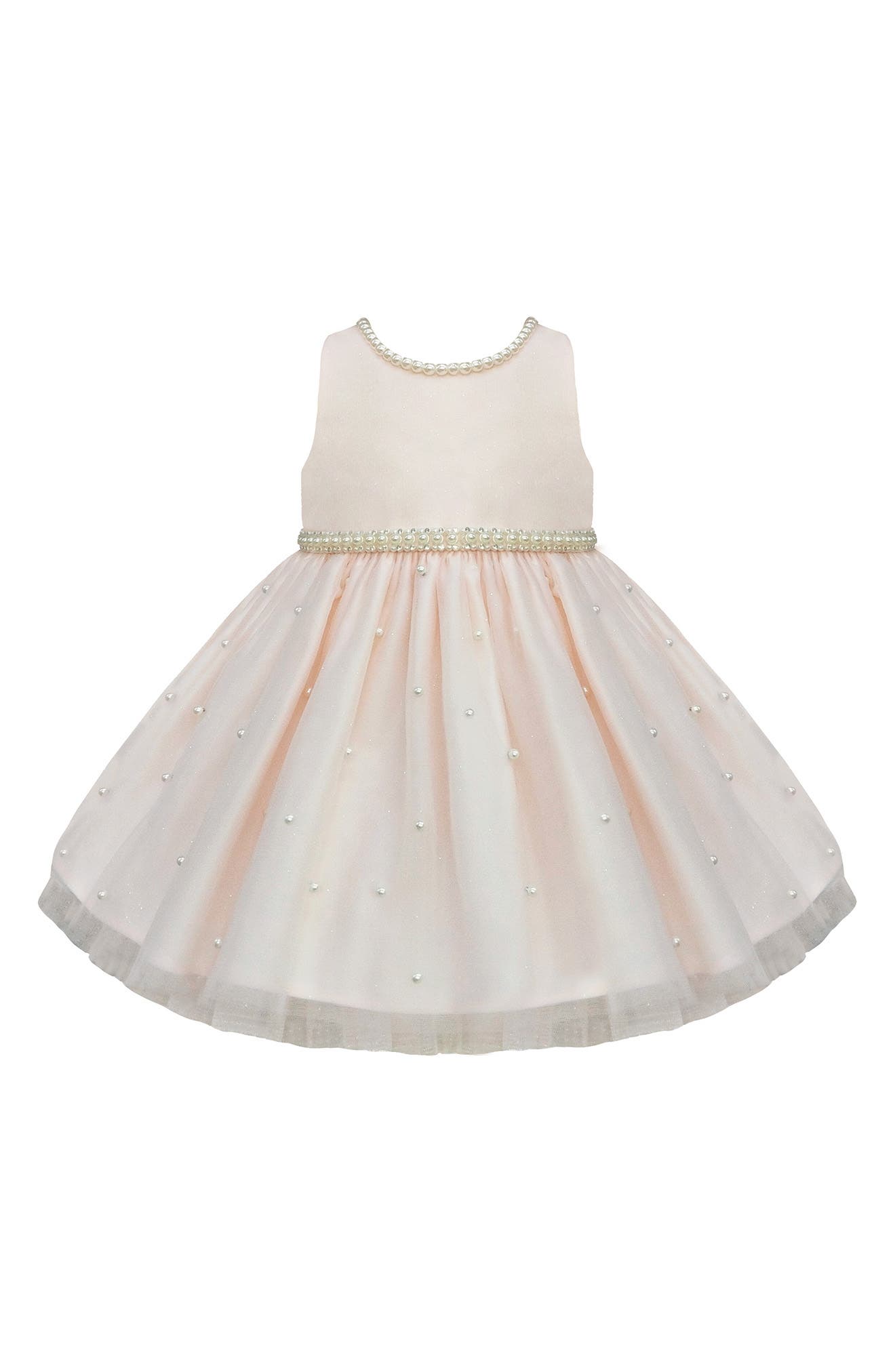 COUTURE PRINCESS Pearl Mesh Party Dress