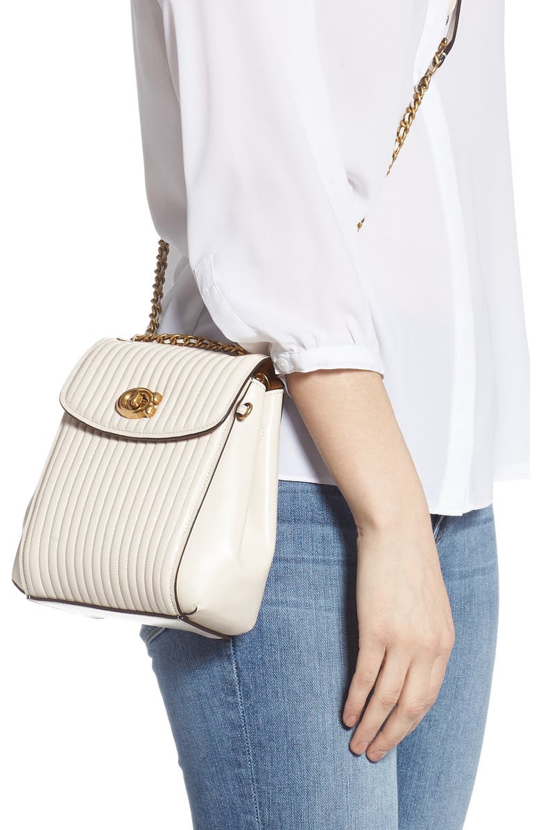 COACH Parker 16 Quilted Leather Backpack, Alternate, color,