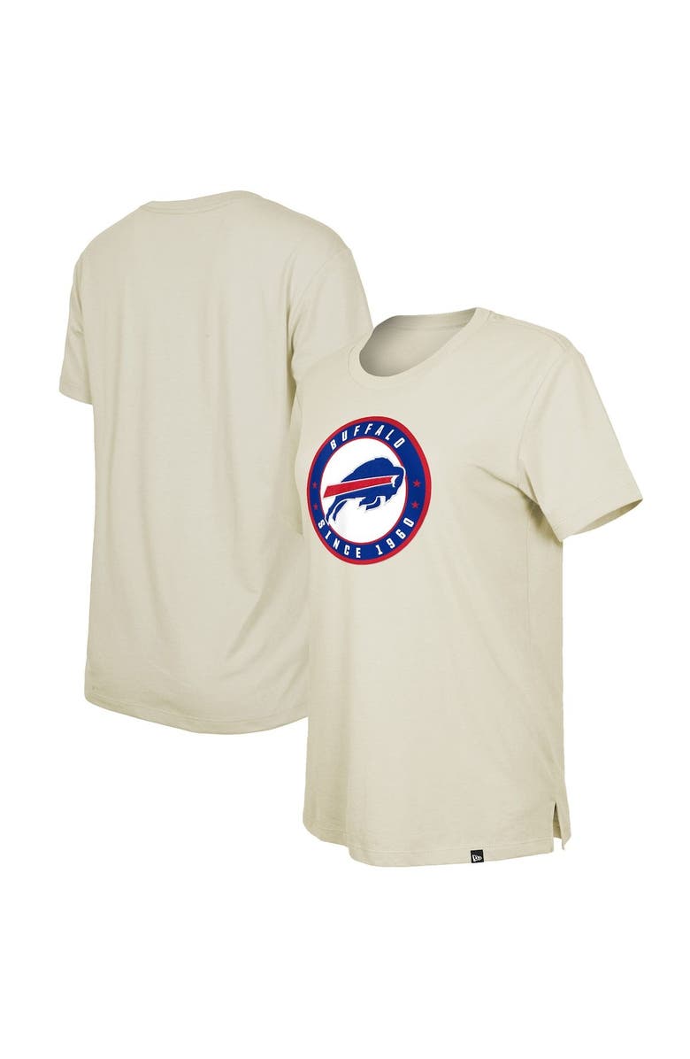 New Era Women's New Era  Cream Buffalo Bills 2023 NFL Draft T-Shirt, Main, color, 
