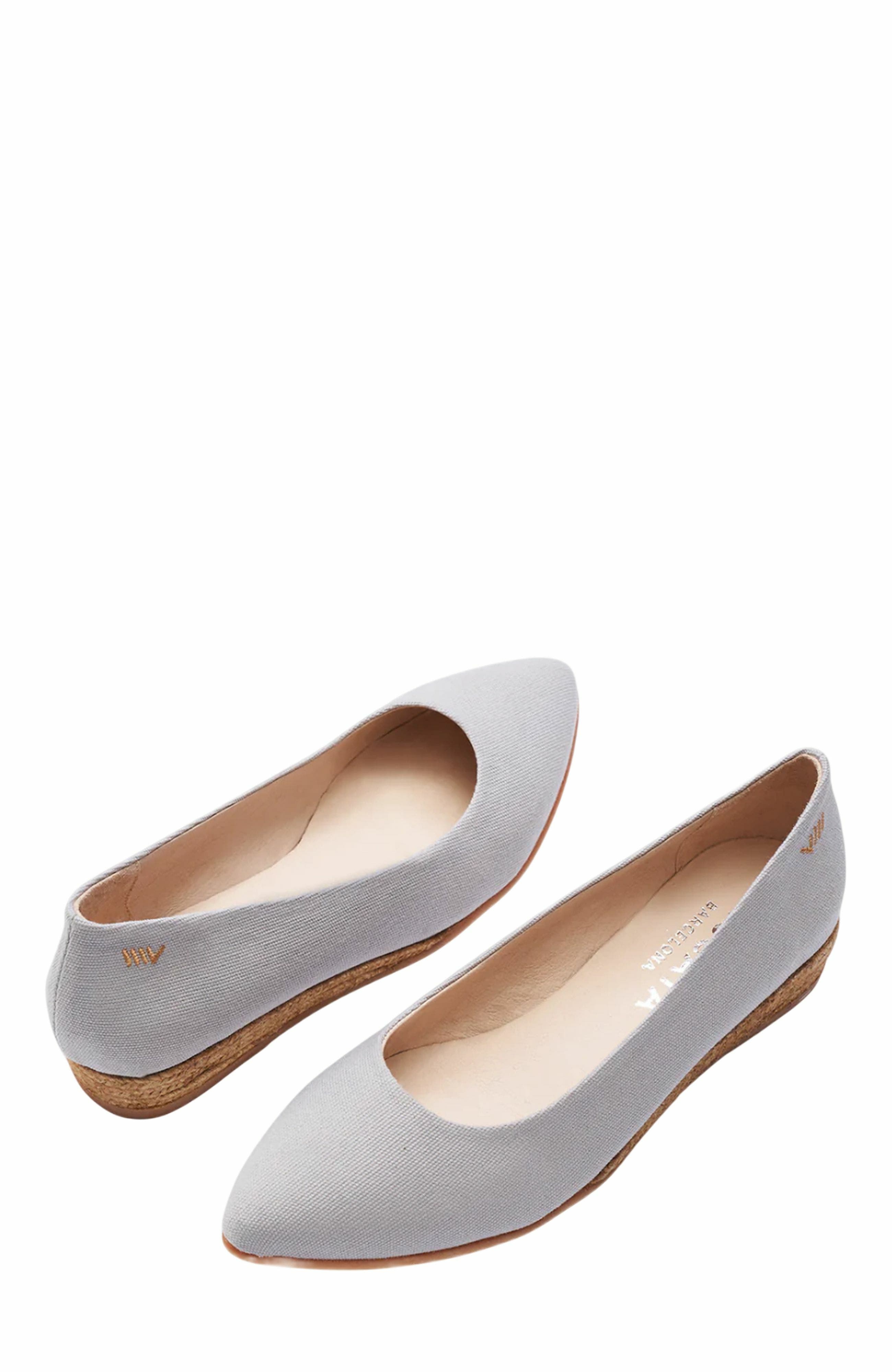 VISCATA Rubina Canvas Espadrille Flats, Alternate, color, Ash Grey