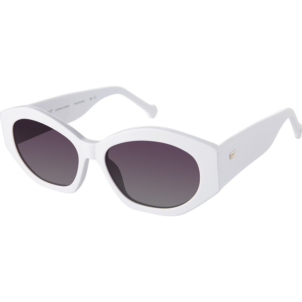 Colors In Optics Julianna Sunglasses In White