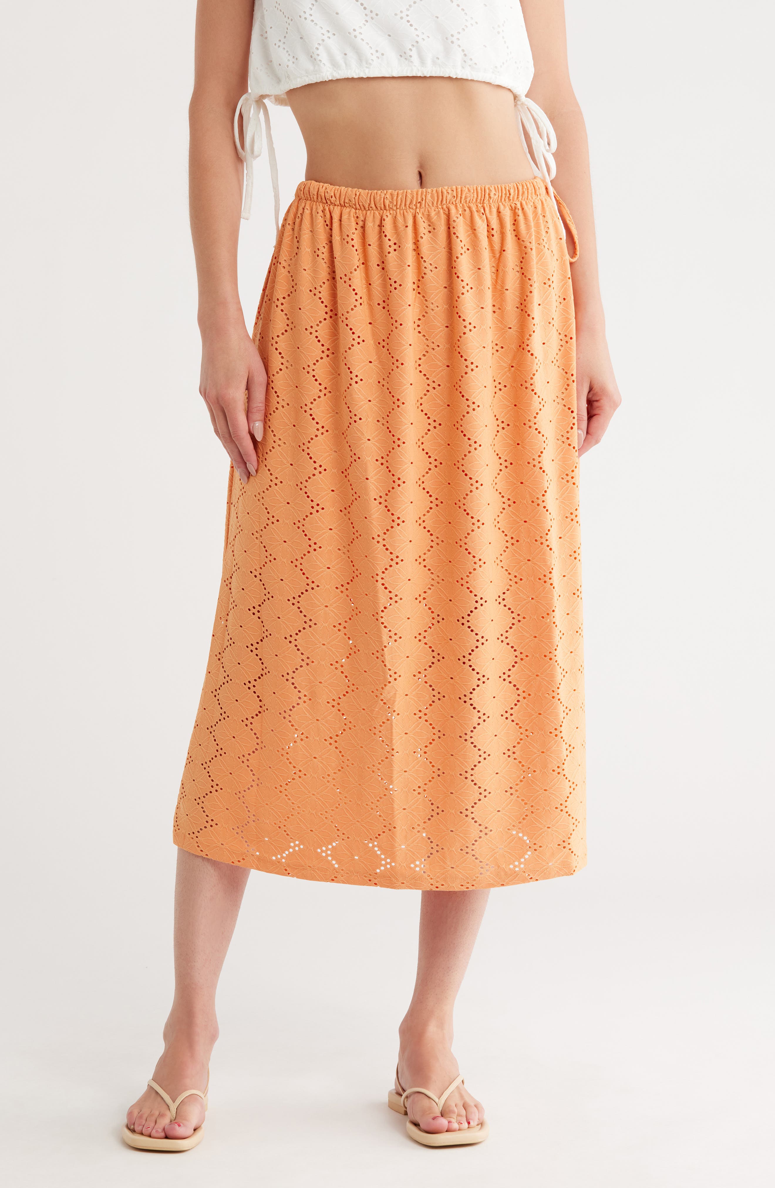 VERO MODA Kim Eyelet Maxi Skirt