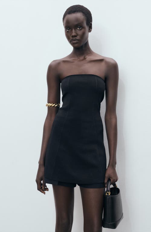Mango Small Bucket Bag In Black