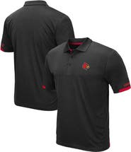 COLOSSEUM Men's Colosseum Black Louisville Cardinals Big & Tall Santry Polo