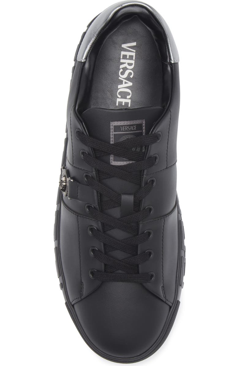 Versace Biggie Greca Low Top Sneaker, Alternate, color, Black Antracite Ruthenium