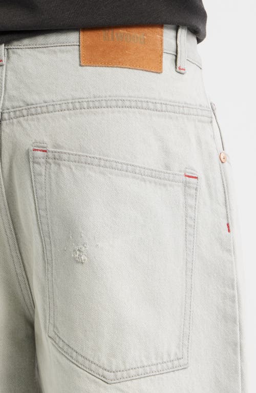 Elwood Trail Cotton Denim Shorts In Gray