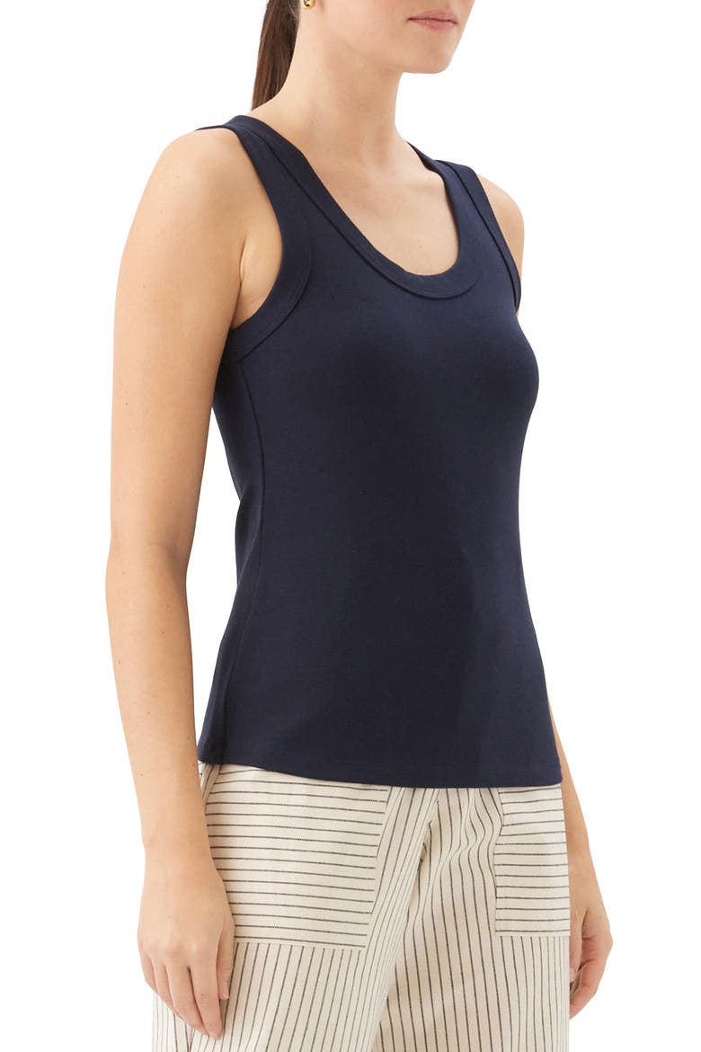 Scoop Neck Tank, Alternate, color, NAVY