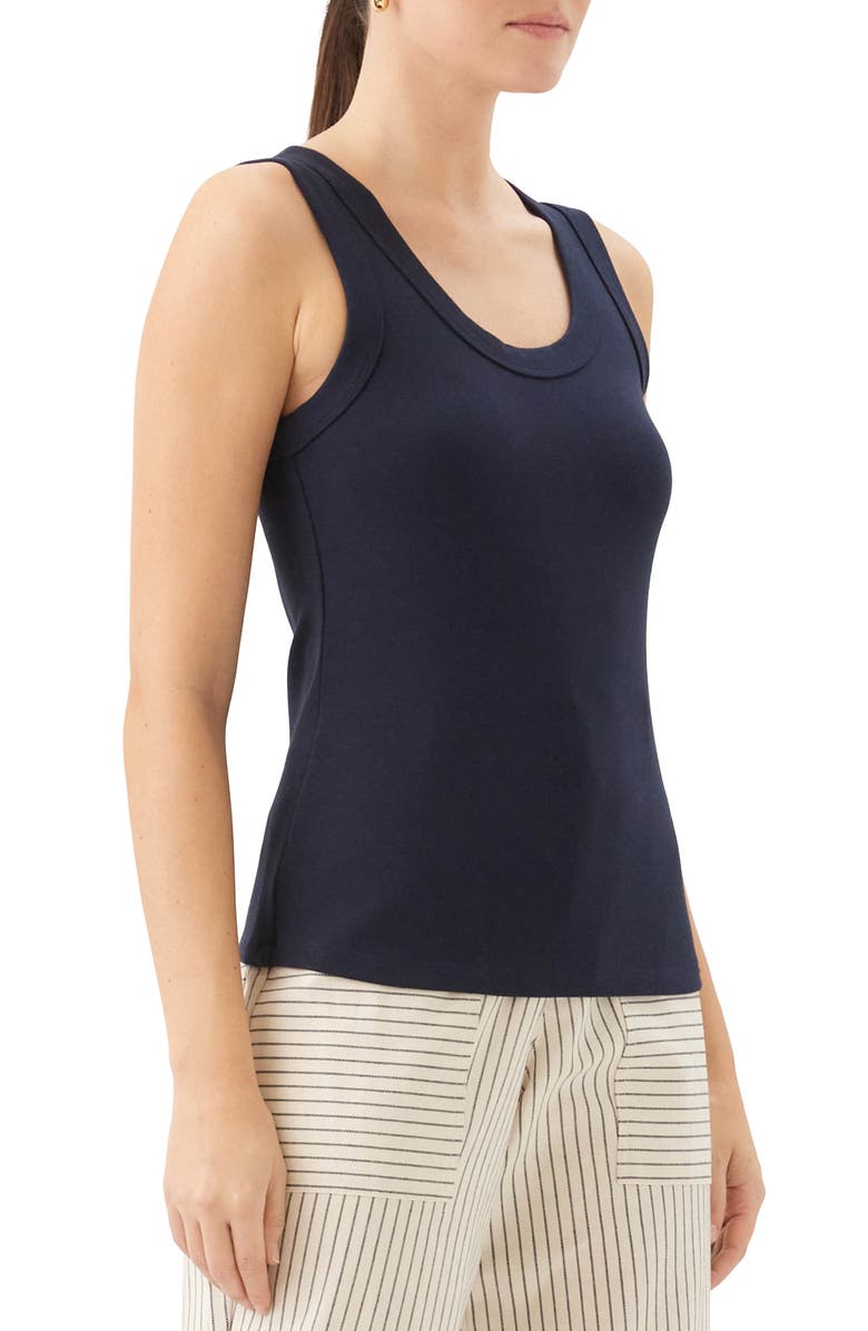 FIFTEEN TWENTY Scoop Neck Tank, Alternate, color, Navy