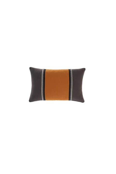 Nova Textured Cotton-blend Lumbar Pillow