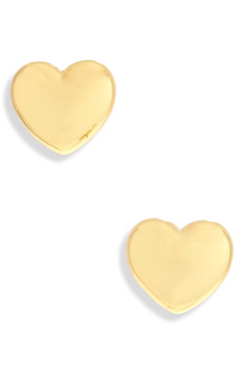 Kate Spade New York Heart You Mini Polished Stud Earrings In Gold.