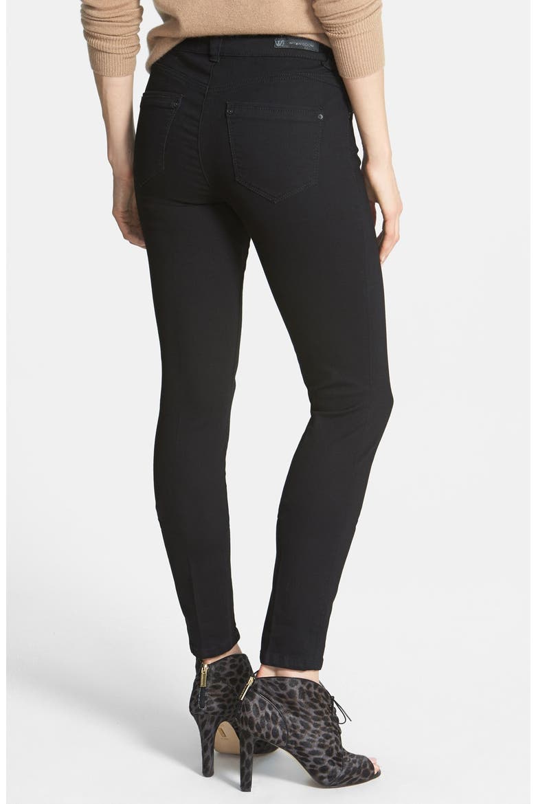 Lightweight Stretch Skinny Jeans (Nordstrom Exclusive), Alternate, color, BLACK