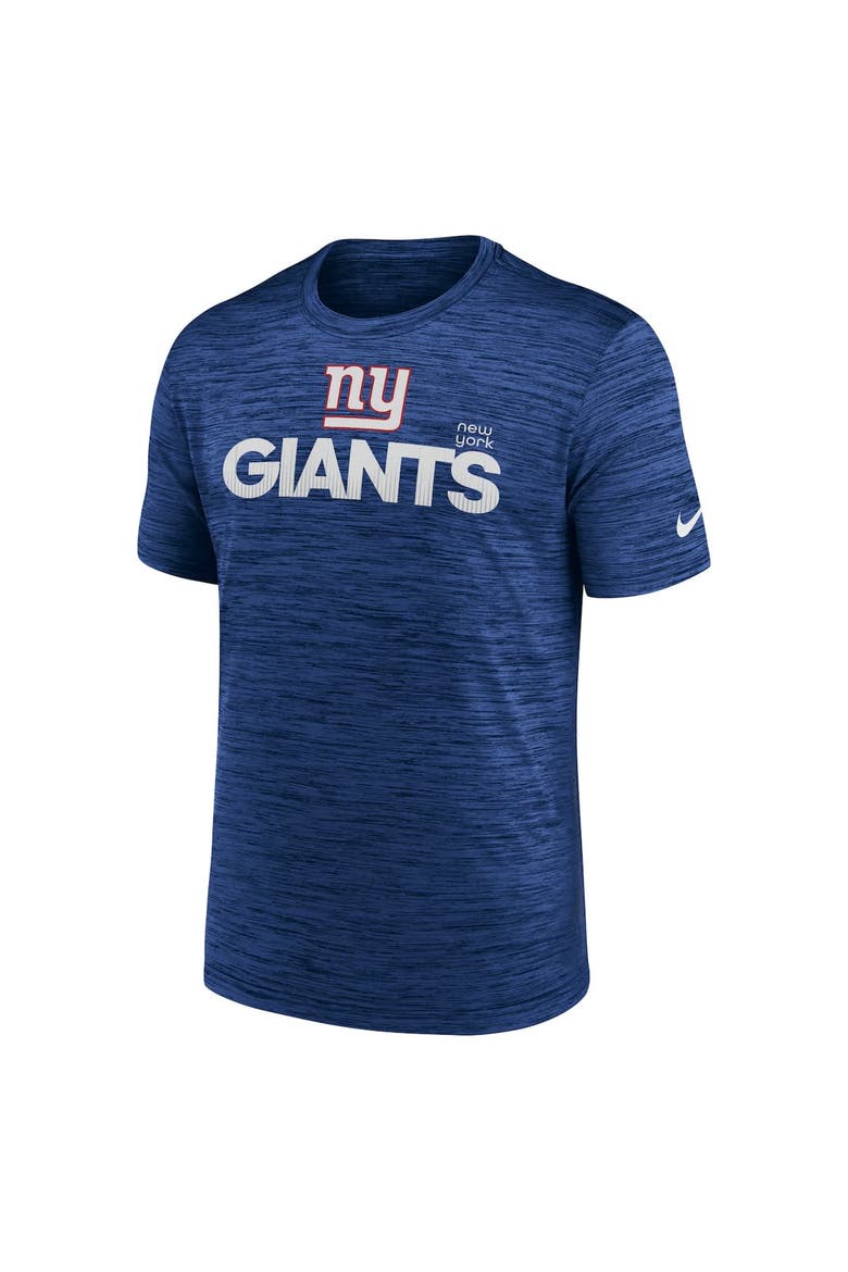 Men's Nike Royal New York Giants Blitz Velocity Modern Performance T-Shirt, Alternate, color, Royal