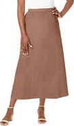 Jessica London Stretch Denim Jegging Skirt