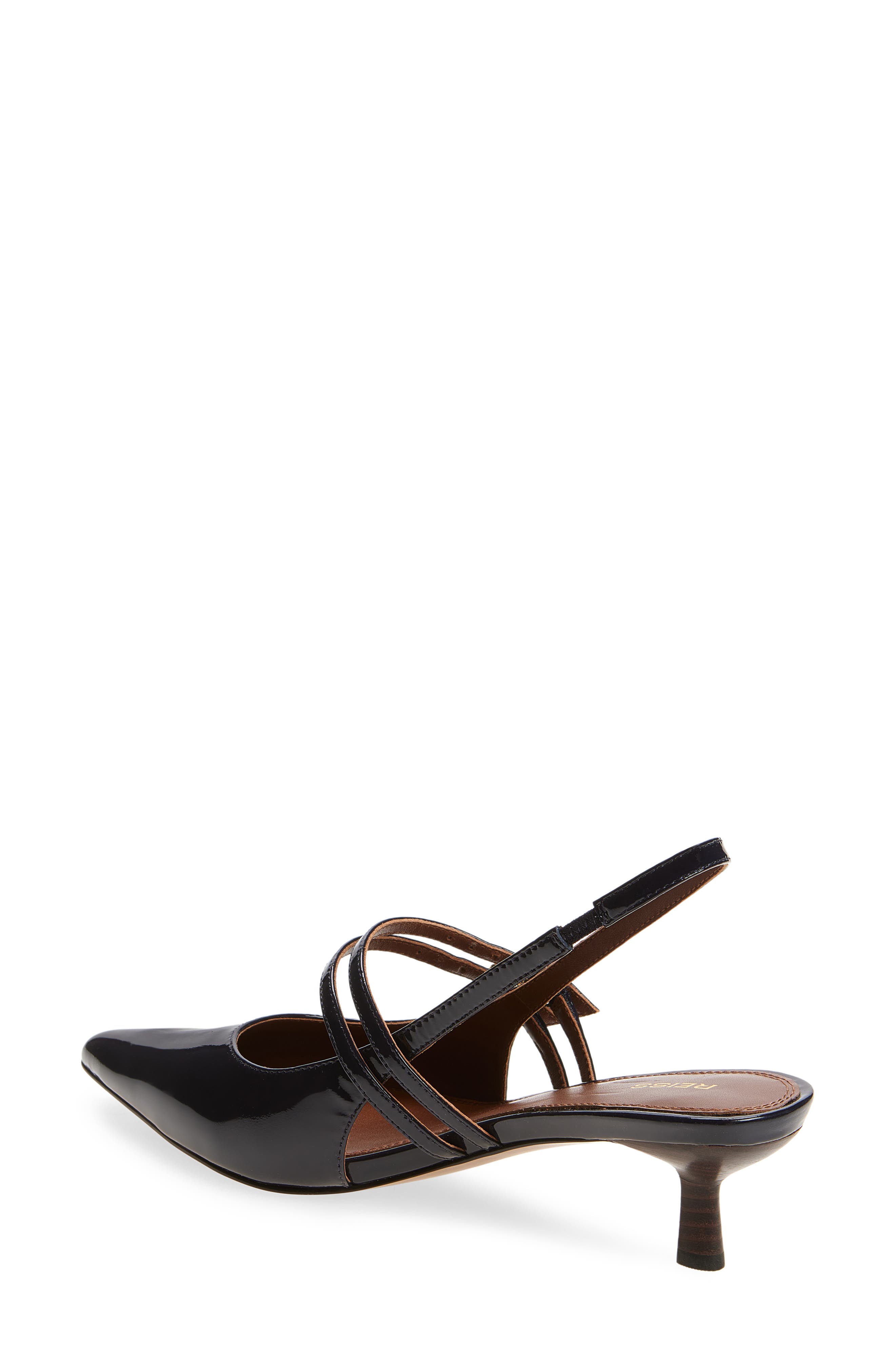 Isla Pointed Toe Slingback Sandal, Alternate, color, NAVY