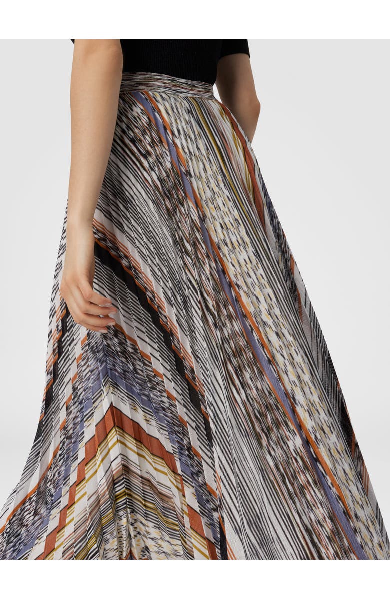 Missoni Pleated Midi Skirt In Knit, Alternate, color, Multicoloured