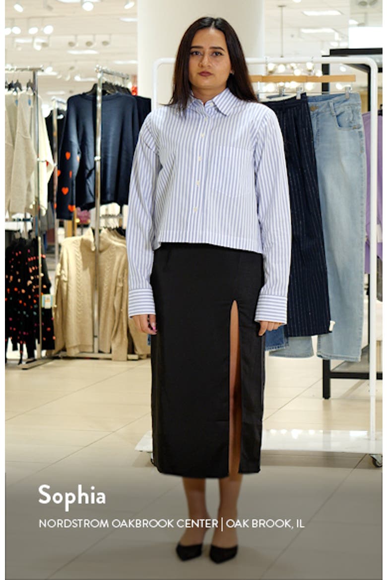 Classic Stripe Organic Cotton Crop Shirt video