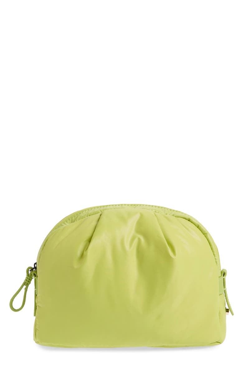 Medium Nimbus Water Repellent Nylon Pouch, Main, color, LIME