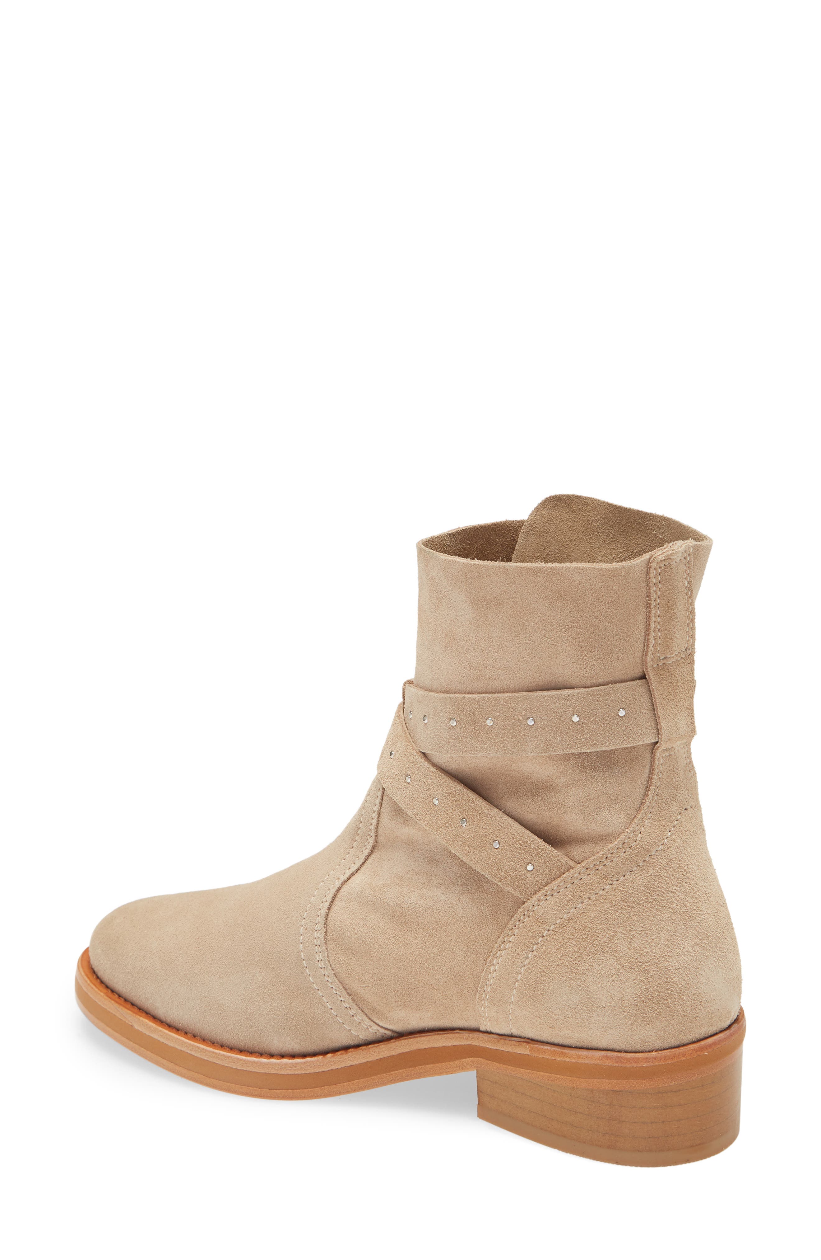 Carla Buckle Boot, Alternate, color, STONE SUEDE