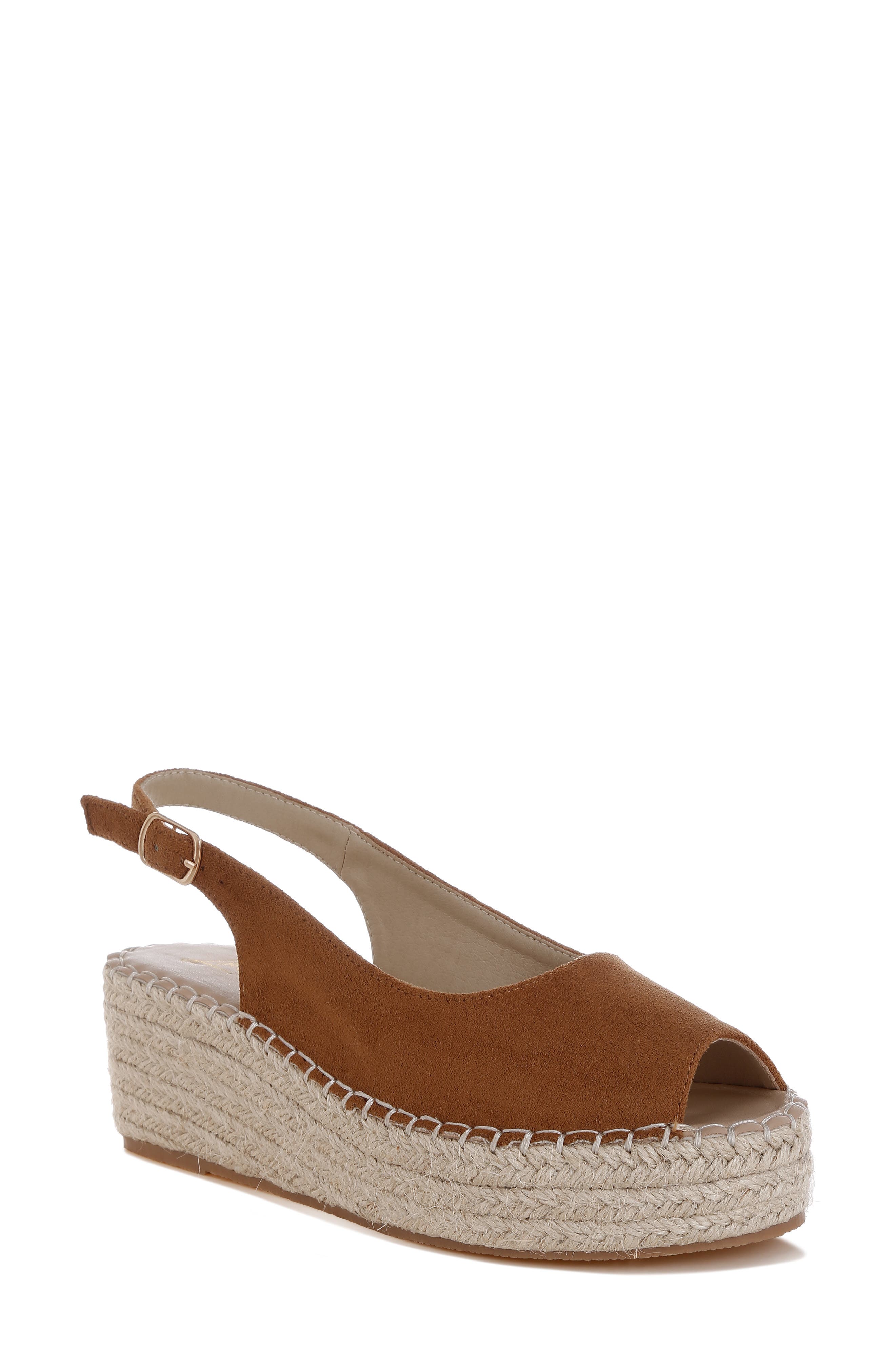 LONDON RAG Georna Platform Wedge Espadrille Sandal