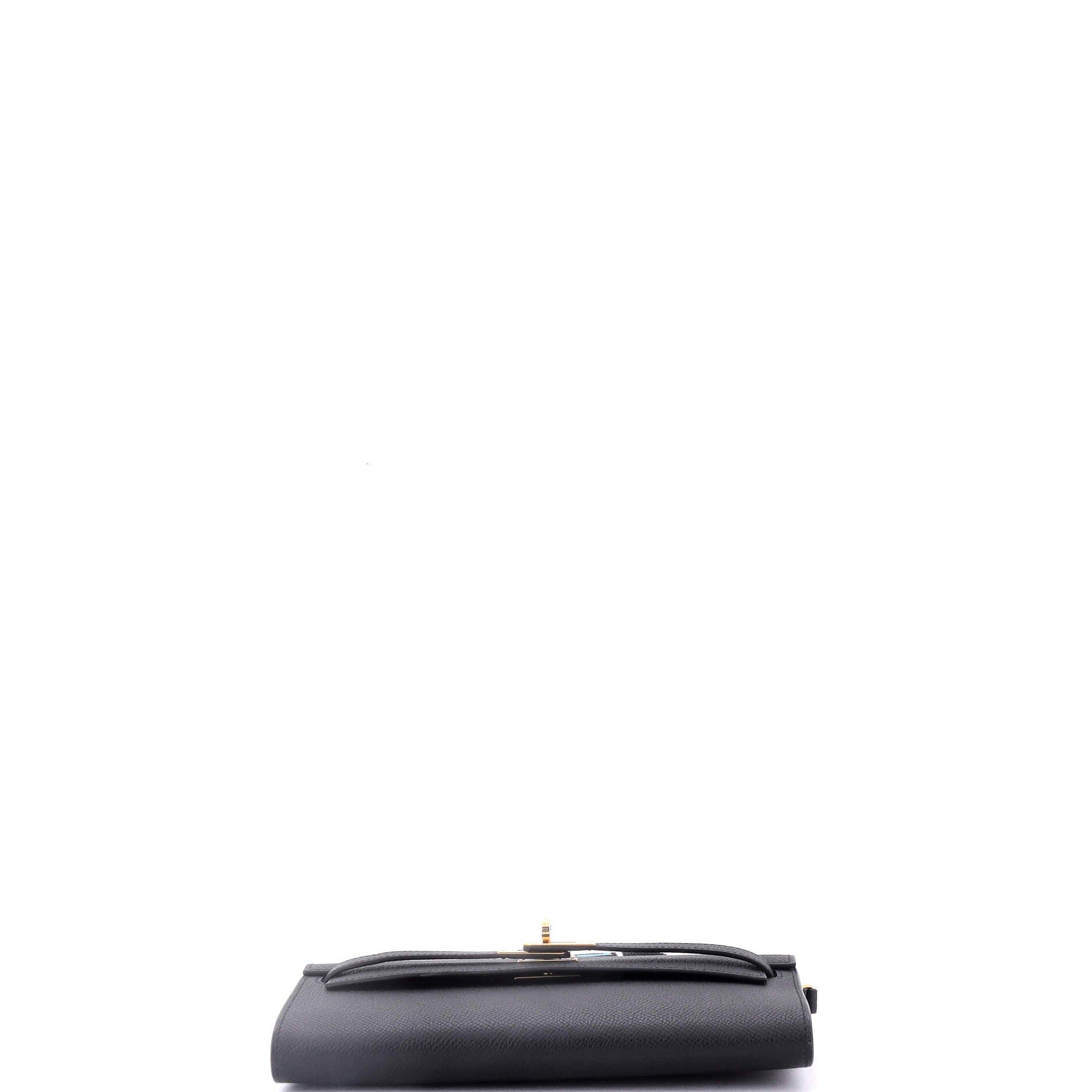 Pre-Owned Hermes Kelly To Go Wallet Epsom, Alternate, color, 