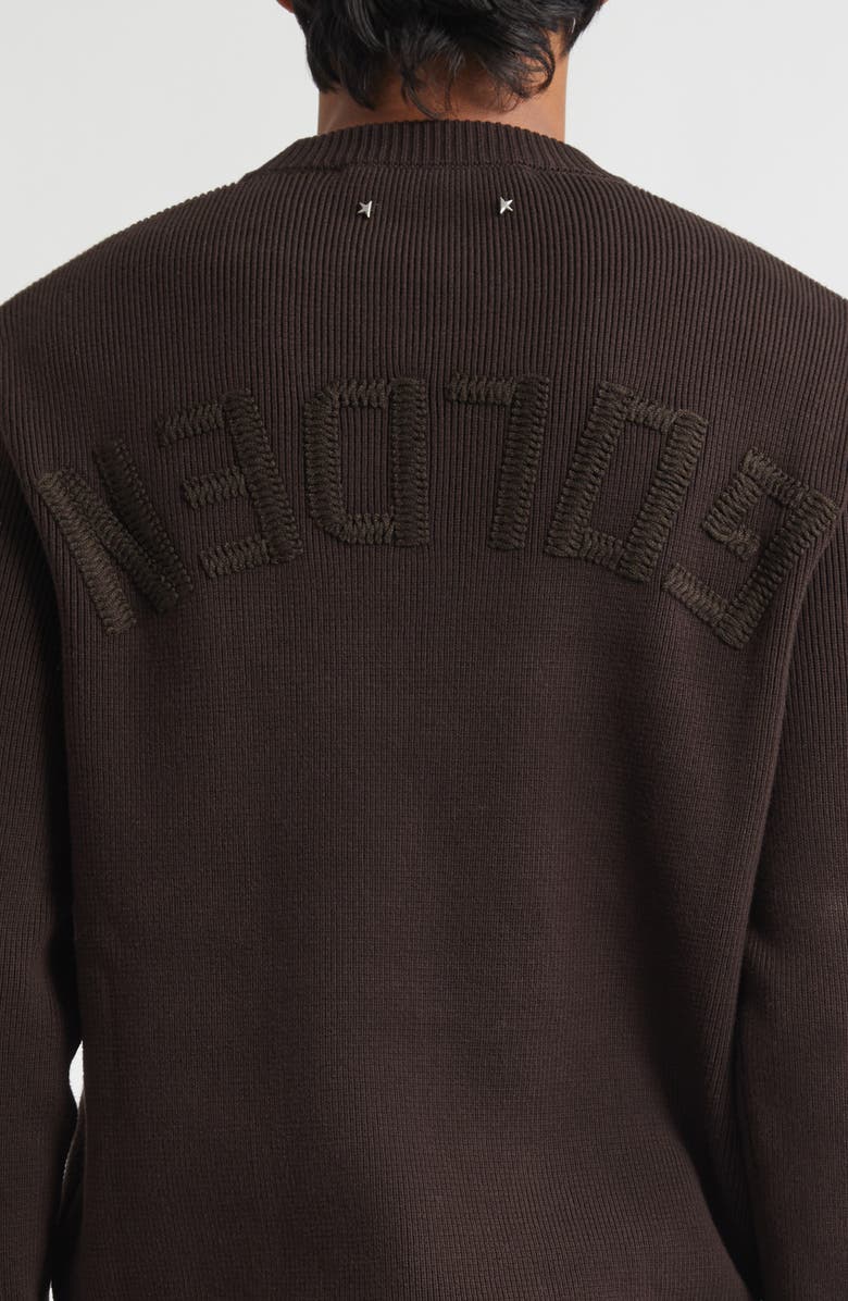 Golden Goose Journey Crewneck Sweater, Alternate, color, Black Coffee