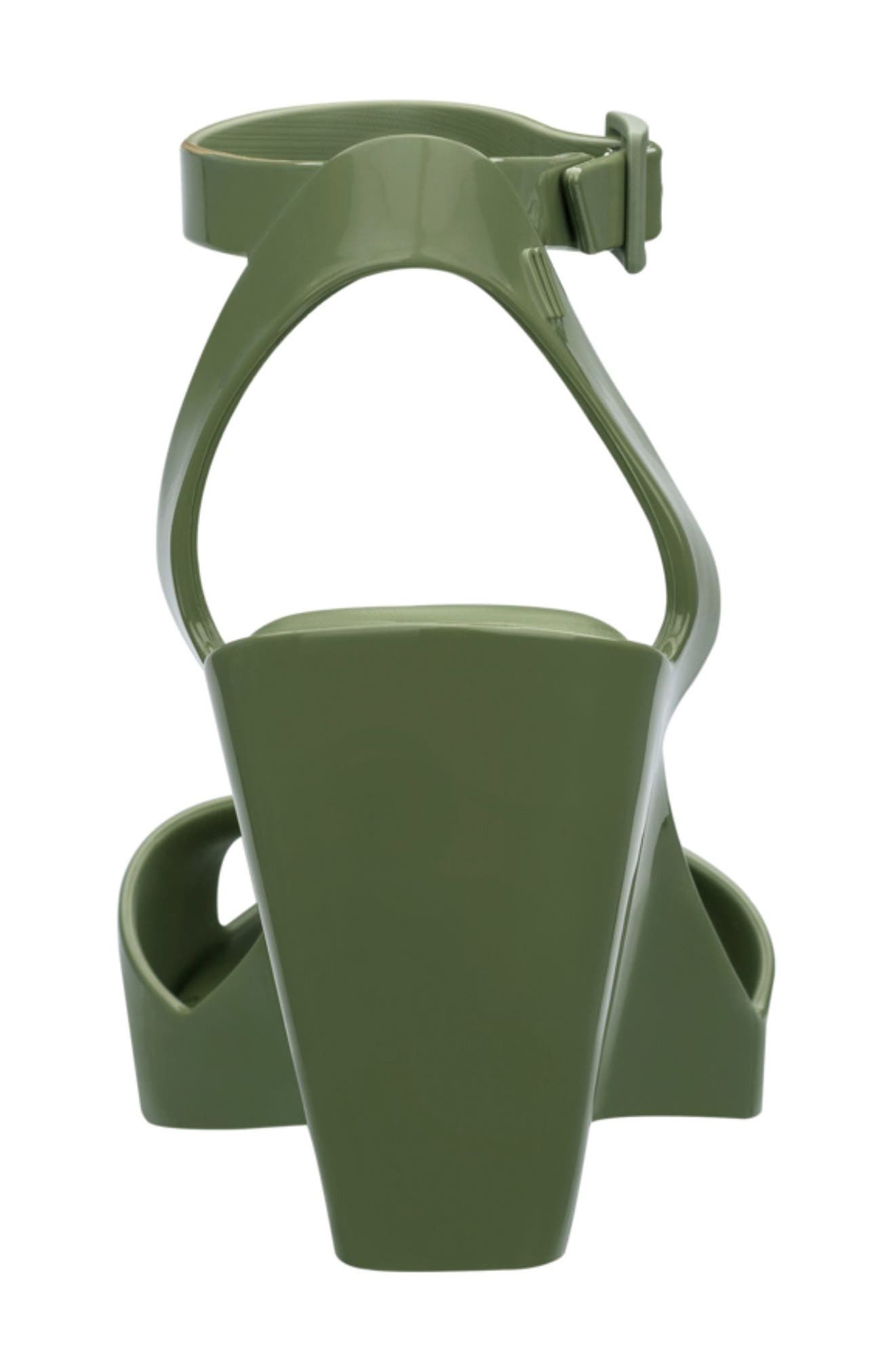 Melissa Blanca Jelly Wedge Sandal, Alternate, color, 